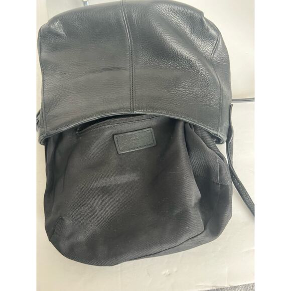 Fossil Women’s Small Black Pebbled Leather Crossbody Purse Shoulder Bag - Picture 7 of 11